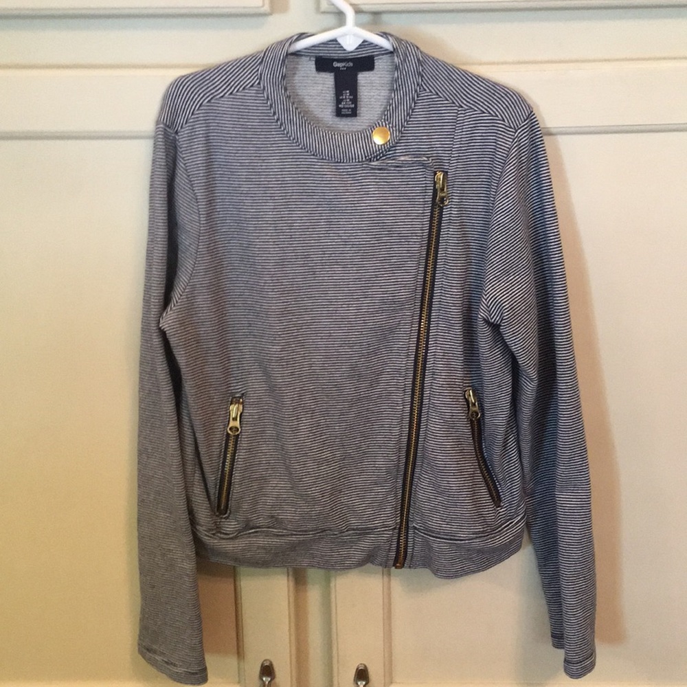 Gapkids SideZip Striped Jacket in size Medium